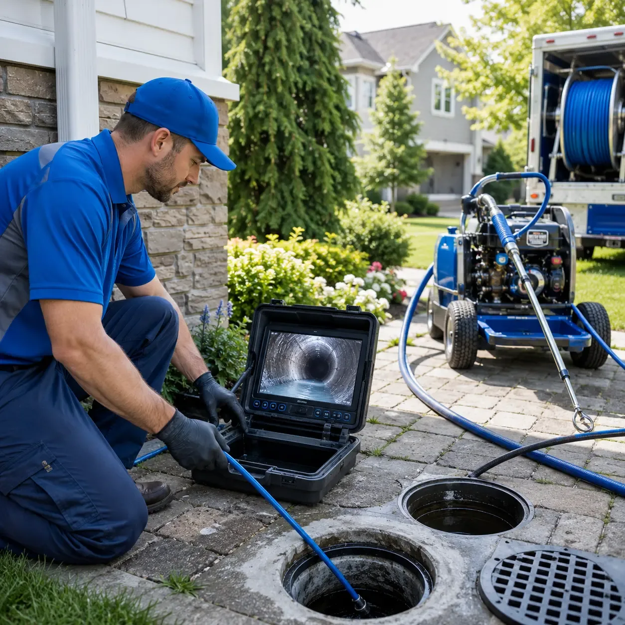 Outdoor drain cleaning professionals serving Media, PA