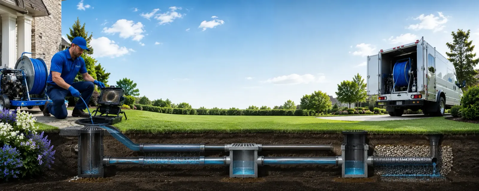 Outdoor drain cleaning information for Media, PA